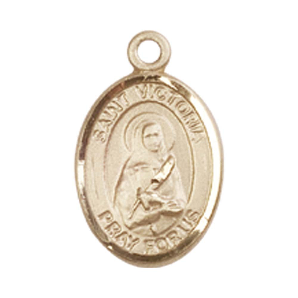 14kt Gold St. Victoria Medal - Small