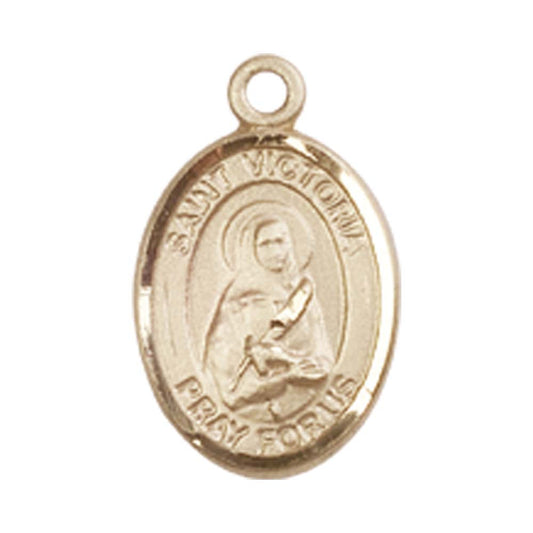 14kt Gold St. Victoria Medal - Small