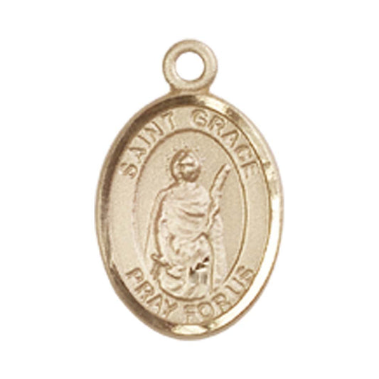 14kt Gold St. Grace Medal - Small