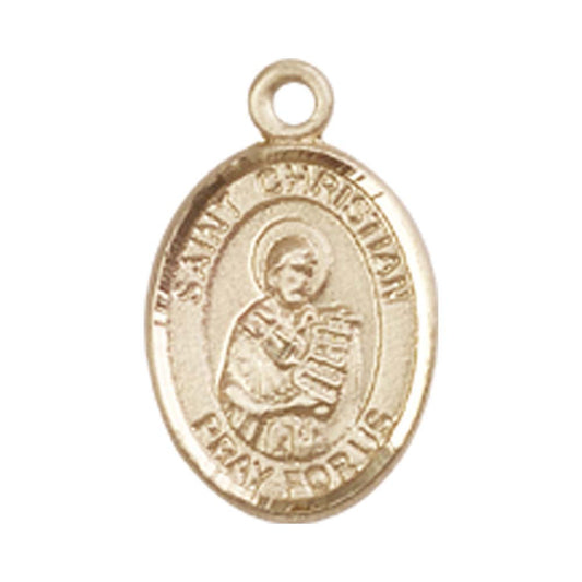 14kt Gold St. Christian Demosthenes Medal - Small