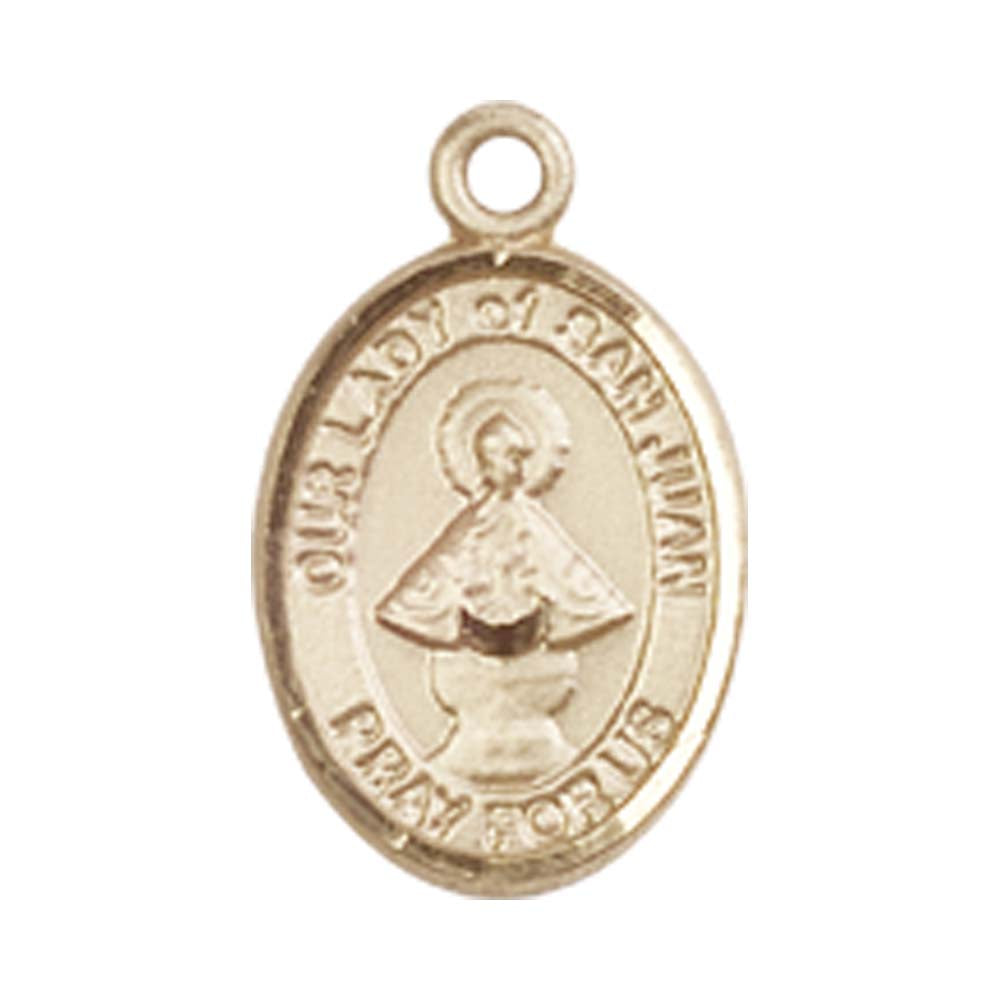 14kt Gold O/L of San Juan Medal - Small