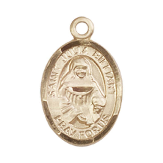 14kt Gold St. Julia Billiart Medal - Small