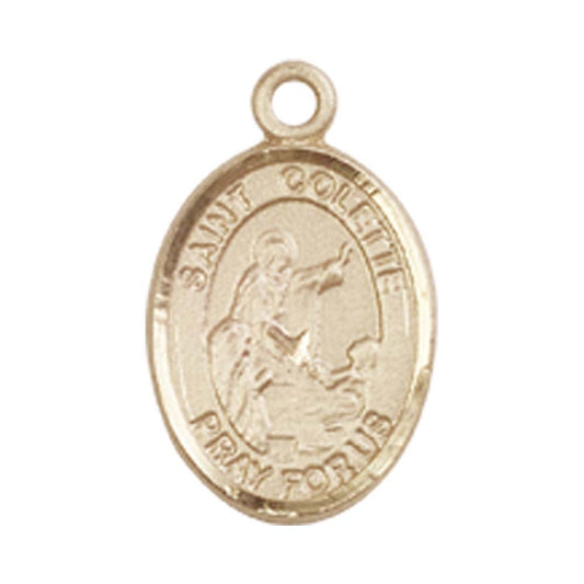 14kt Gold St. Colette Medal - Small