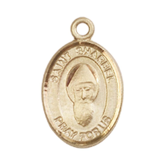 14kt Gold St. Sharbel Medal - Small