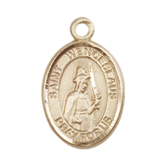 14kt Gold St. Wenceslaus Medal - Small