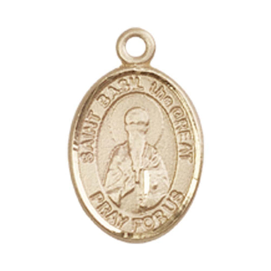 14kt Gold St. Basil the Great Medal - Small