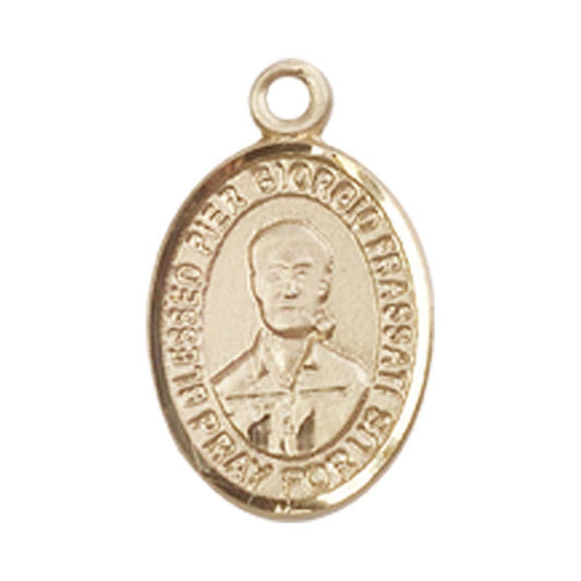 14kt Gold Blessed Pier Giorgio Frassati Medal - Small