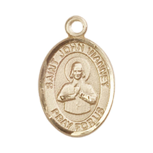 14kt Gold St. John Vianney Medal - Small