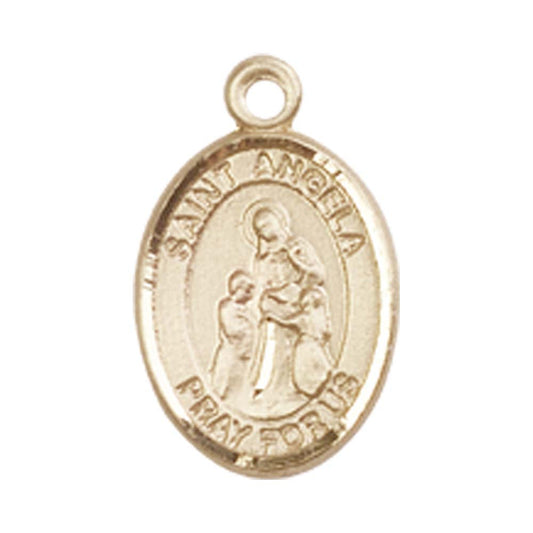 14kt Gold St. Angela Merici Medal - Small