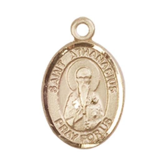 14kt Gold St. Athanasius Medal - Small
