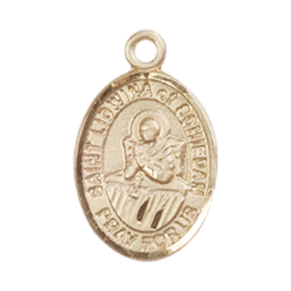 14kt Gold St. Lidwina of Schiedam Medal - Small