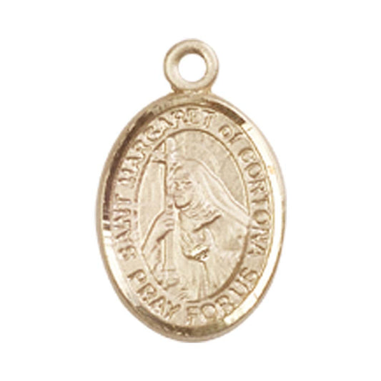 14kt Gold St. Margaret of Cortona Medal - Small