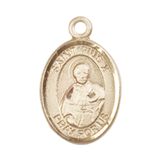 14kt Gold St. Pius X Medal - Small