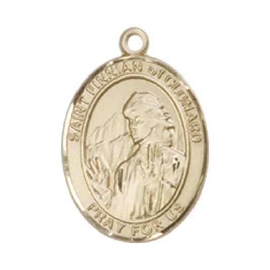 14kt Gold St. Finnian of Clonard Medal - Small