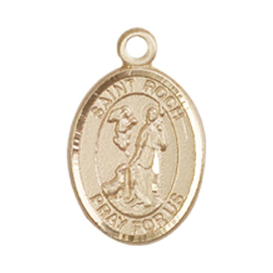 14kt Gold St. Roch Medal - Small
