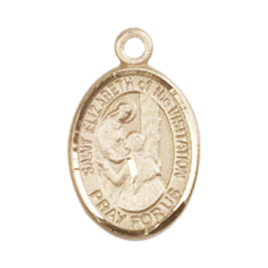 14kt Gold St. Elizabeth of the Visitation Medal - Small