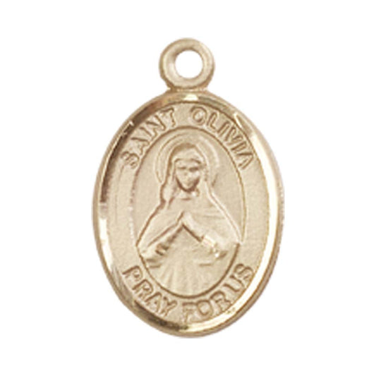 14kt Gold St. Olivia Medal - Small