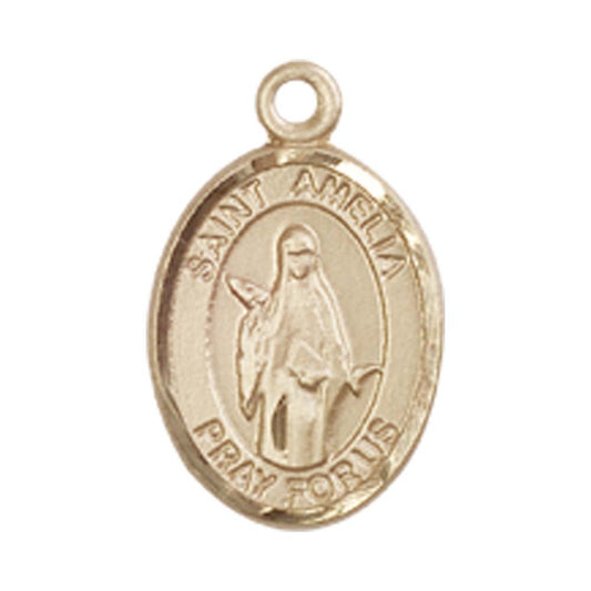 14kt Gold St. Amelia Medal - Small