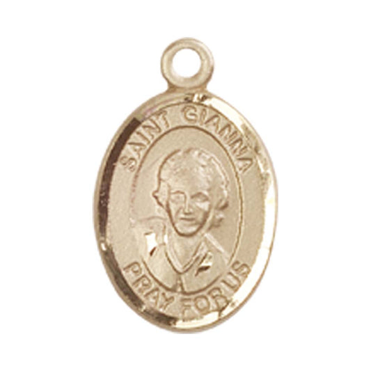 14kt Gold St. Gianna Medal - Small