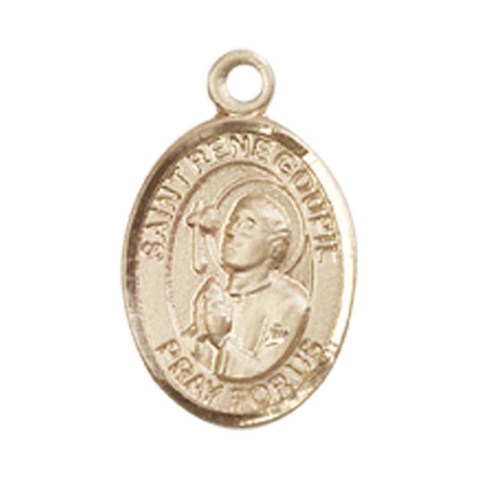 14kt Gold St. Rene Goupil Medal - Small