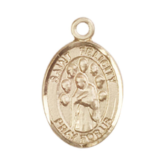 14kt Gold St. Felicity Medal - Small