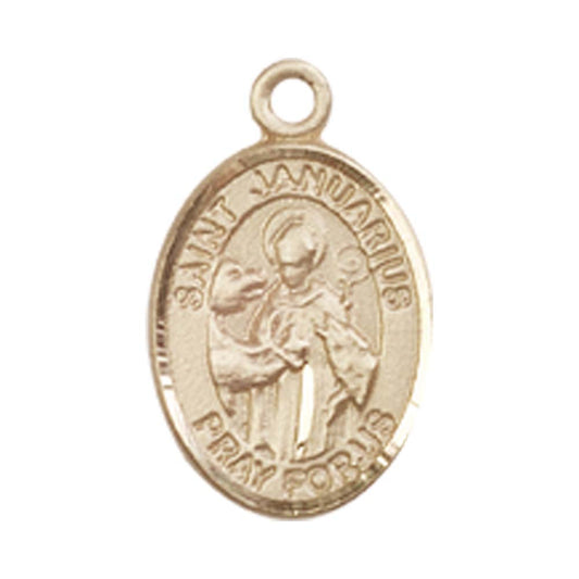 14kt Gold St. Januarius Medal - Small