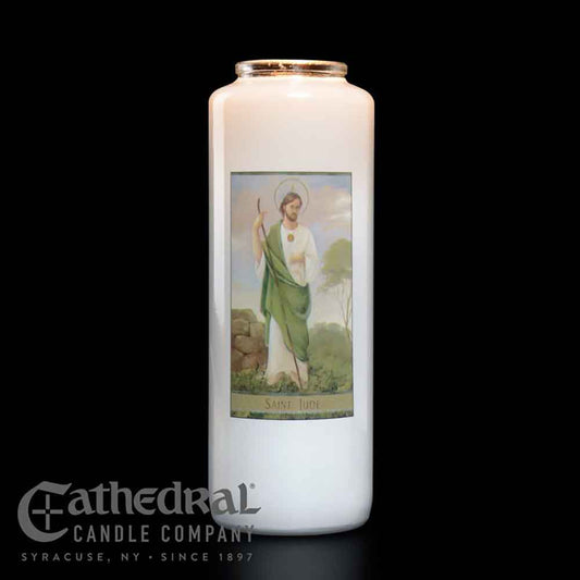 6 Day Saint Jude Glass Devotional Light