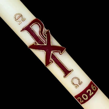 Chi Rho Paschal Candle