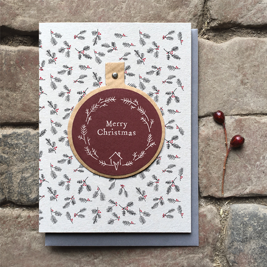 Bauble Christmas Cards Pack of 2