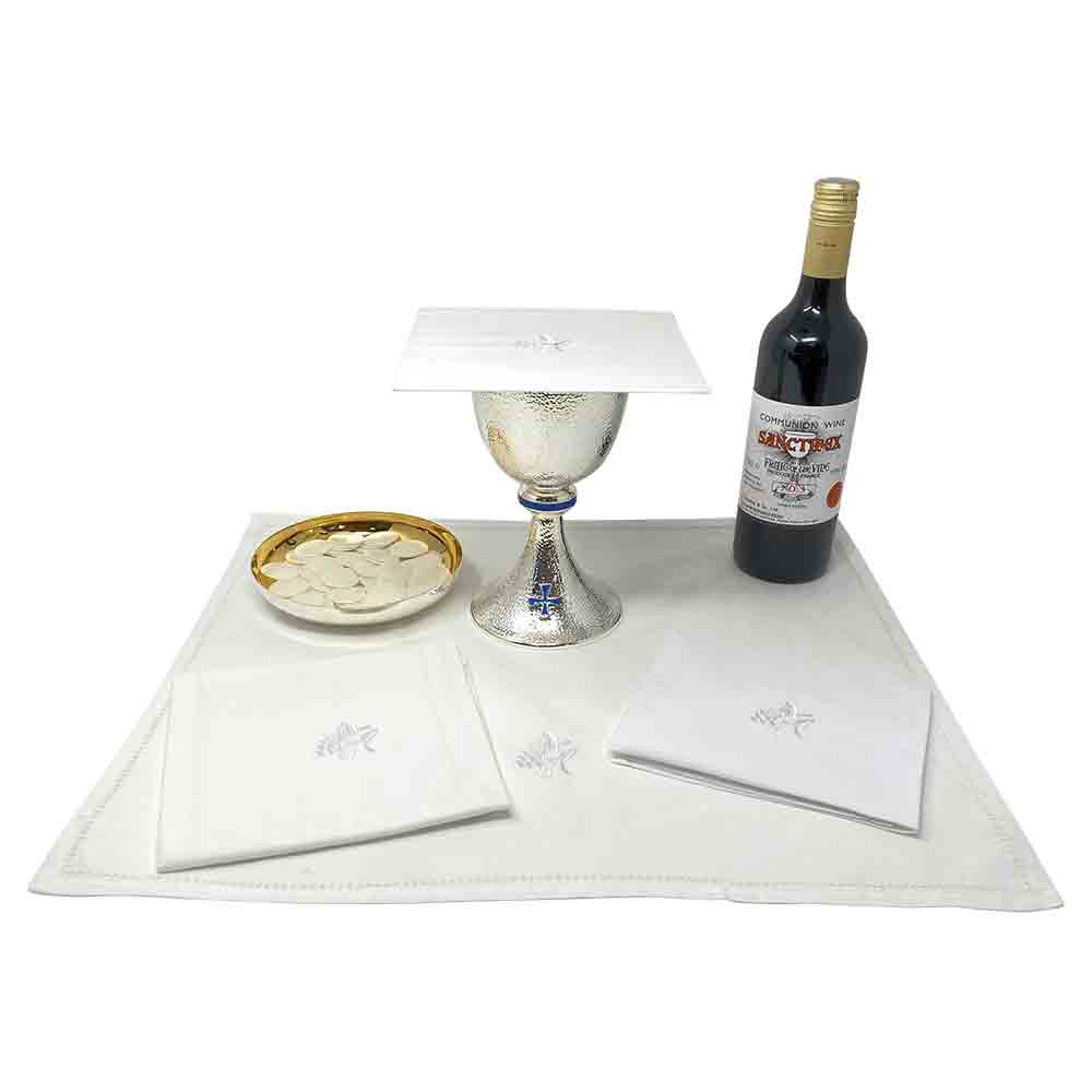 100% Cotton Mass Linens with Wheat & Grapes Embroidery