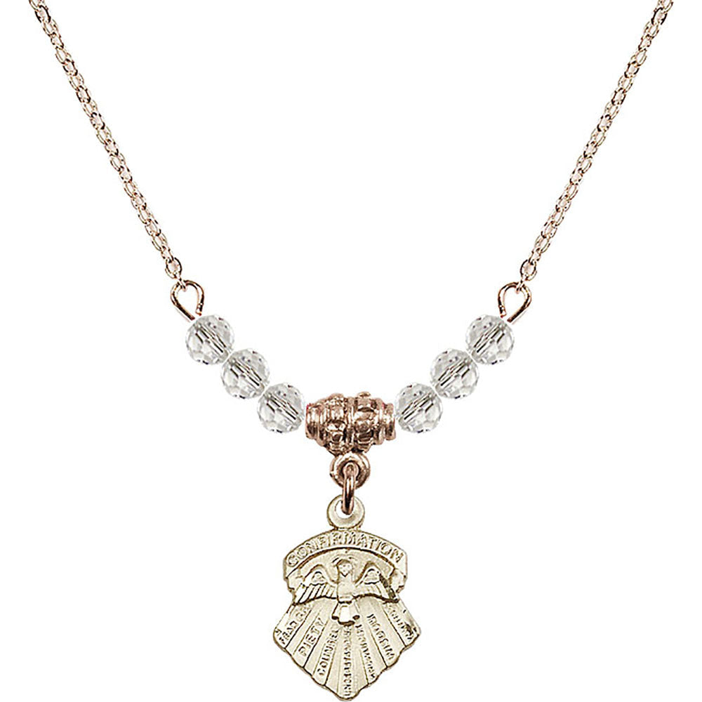 14kt Gold Filled Seven Gifts Birthstone Necklace with Crystal Beads - 0887