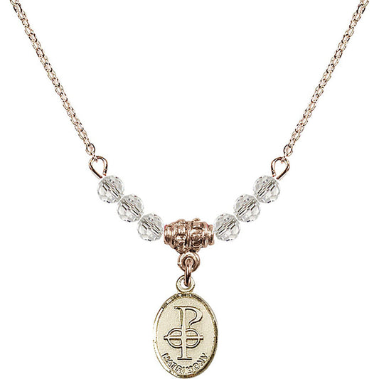 14kt Gold Filled Matrimony Birthstone Necklace with Crystal Beads - 0969