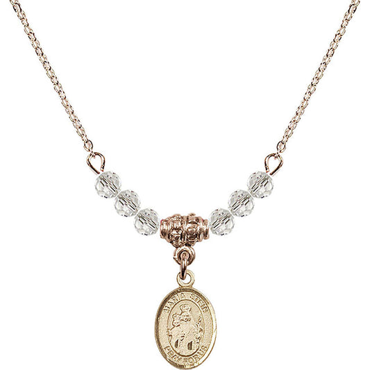 14kt Gold Filled Maria Stein Birthstone Necklace with Crystal Beads - 9133