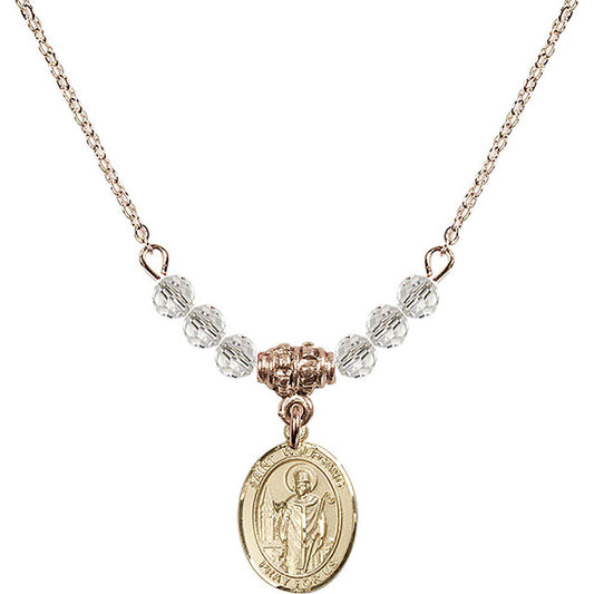 14kt Gold Filled Saint Wolfgang Birthstone Necklace with Crystal Beads - 9323