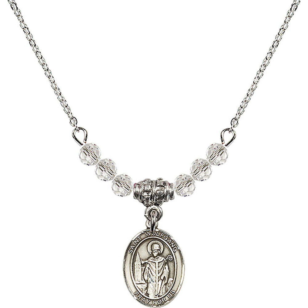 Sterling Silver Saint Wolfgang Birthstone Necklace with Crystal Beads - 9323
