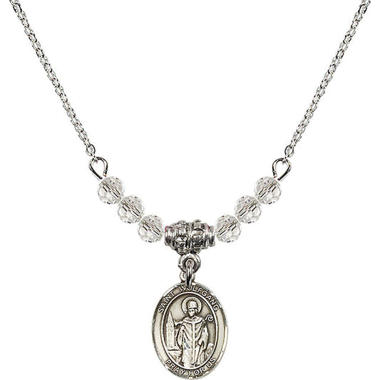Sterling Silver Saint Wolfgang Birthstone Necklace with Crystal Beads - 9323
