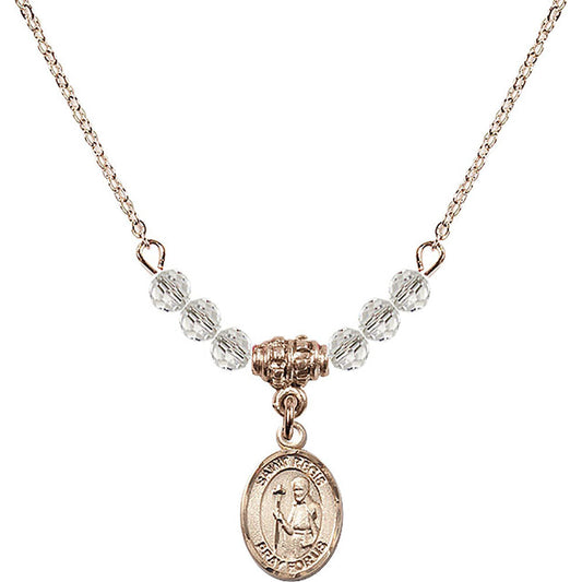 14kt Gold Filled Saint Regis Birthstone Necklace with Crystal Beads - 9380