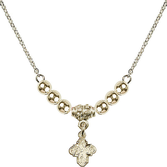 14kt Gold Filled 4-Way Birthstone Necklace with Gold Filled Beads - 0207