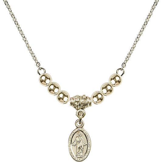 14kt Gold Filled Scapular Birthstone Necklace with Gold Filled Beads - 4121