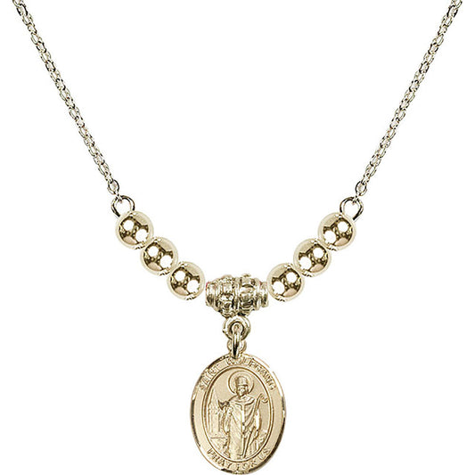 14kt Gold Filled Saint Wolfgang Birthstone Necklace with Gold Filled Beads - 9323