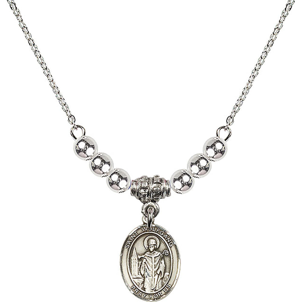 Sterling Silver Saint Wolfgang Birthstone Necklace with Sterling Silver Beads - 9323