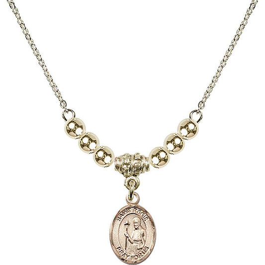 14kt Gold Filled Saint Regis Birthstone Necklace with Gold Filled Beads - 9380