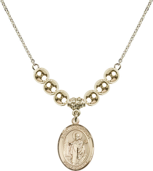 14kt Gold Filled Saint Wolfgang Birthstone Necklace with Gold Filled Beads - 8323