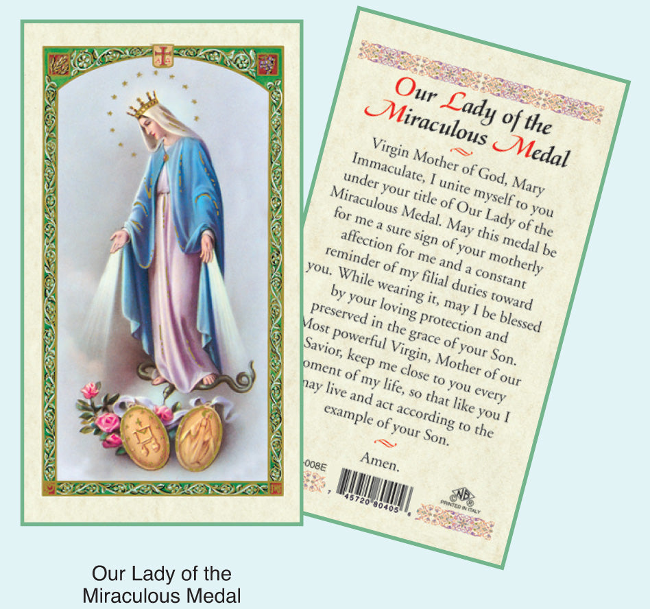PRAYER CARD MIRACULOUS