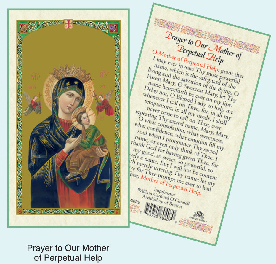PRAYER CARD O/L O PERPETUAL HELP