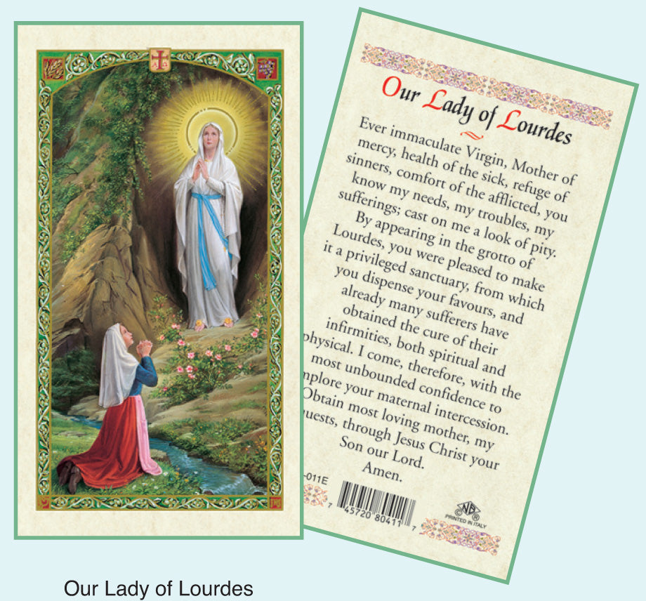 PRAYER CARD O/L OF LOURDES