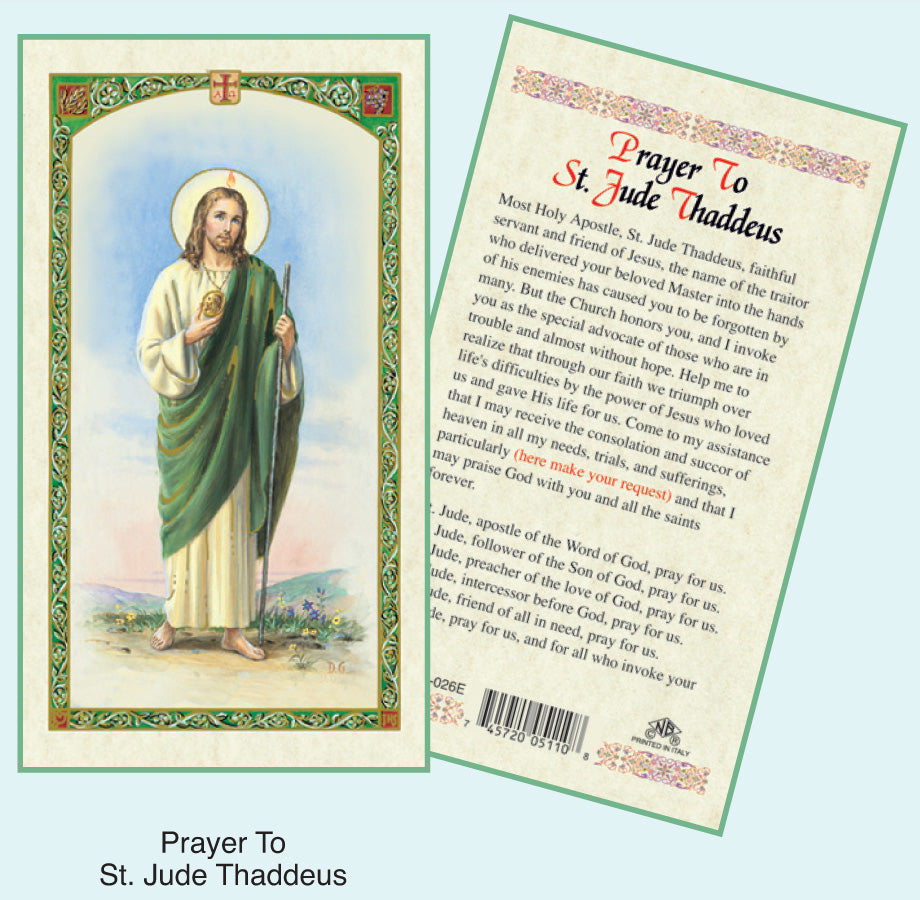 PRAYER CARD ST JUDE THADDEUS