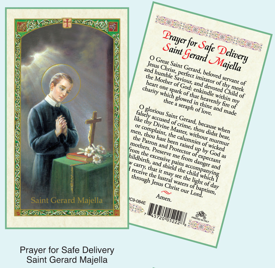 PRAYER CARD ST GERARD MAJELLA
