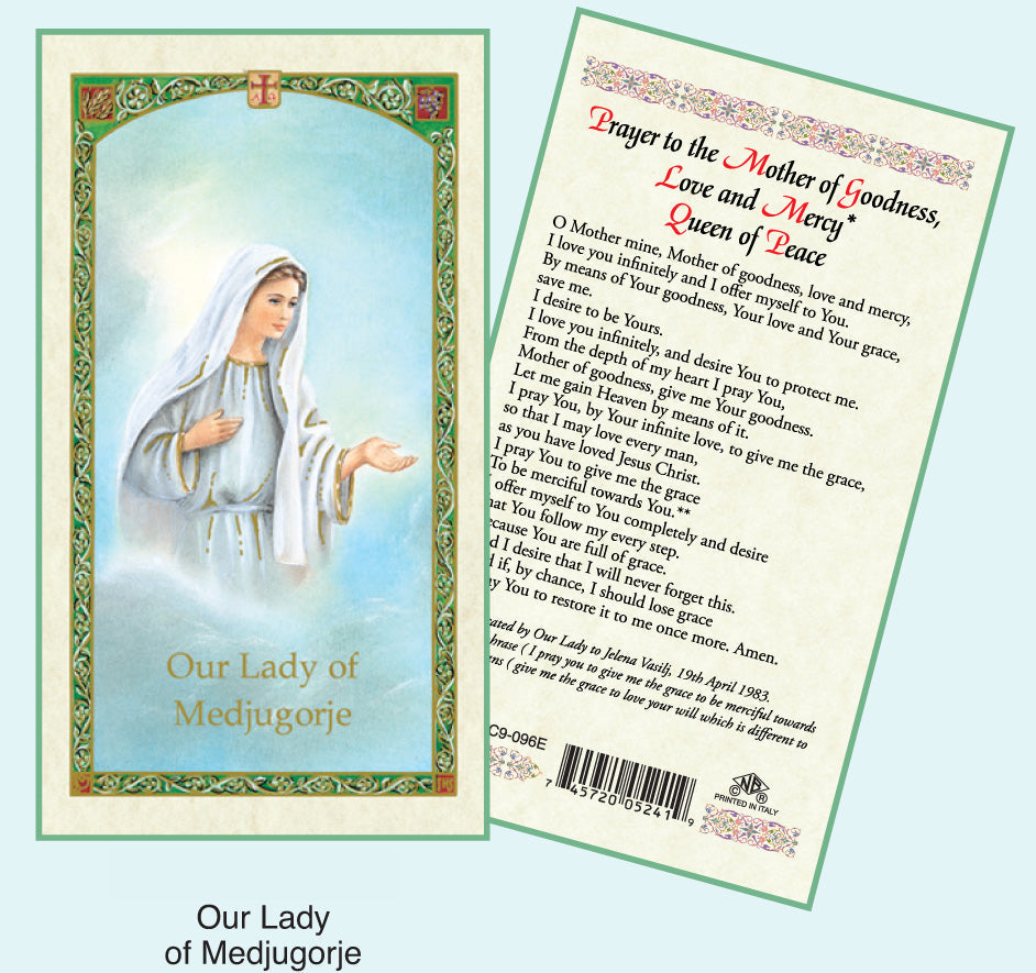 PRAYER CARD O/L OF MEDJUGORJE