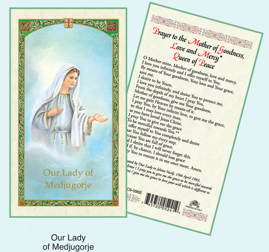 PRAYER CARD O/L OF MEDJUGORJE